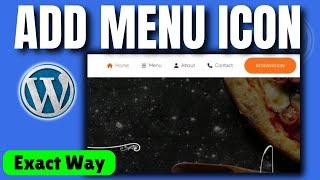 How to add menu icon in wordpress without plugin 2024