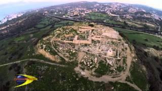 Ancient Amathus in Limassol Aerial video by Cyprus from above and Oramatech