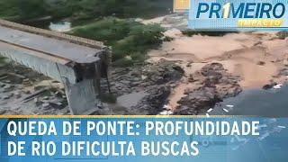 Profundidade de rio dificulta buscas após queda de ponte no Tocantins | Primeiro Impacto (23/12/24)