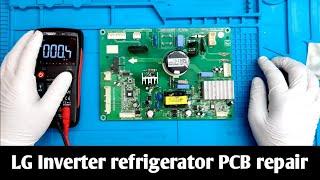 LG Inverter refrigerator PCB 7 time blinking error repair | Qphix appliance repair |