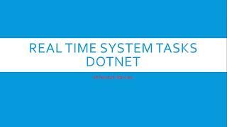 DotNet Real Time System Test Tasks at Point of DotNet Interview