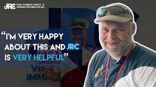 "I'm very HAPPY about this and JRC is very HELPFUL"