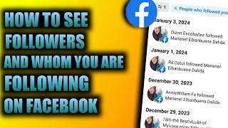 HOW TO SEE FOLLOWERS AND WHOM YOU ARE FOLLOWING ON FACEBOOK