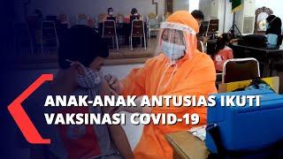 Ratusan Anak Usia 12 Tahun ke Atas, Ikuti Vaksinasi Covid 19