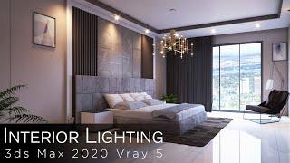 Interior Lighting In Bedroom Vray Next in 3ds Max 2018 Tutorials | Lighting Tutorials