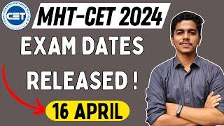 MHT-CET 2024 Exam Dates Released!  | #mhtcet2024 #mhtcet