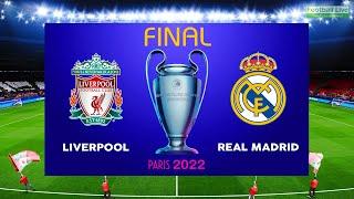 Liverpool VS Real Madrid | UEFA Champions League Final 2022 UCL | eFootball PES Gameplay