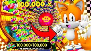 SECRET AREA For INSTANT 100K TIME SHARDS ! Unlock CLASSIC TAILS & RIDER TALS FAST Sonic Speed Sim!