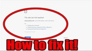 Fix This Site Can't Be Reached - How To Fix Site Cannot Be Reached Error