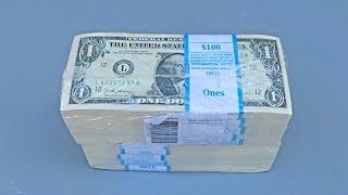 Unboxing $1000 BRICK $1 One Dollar Bills