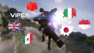 Titanfall 2 Viper introduction but in multiple languages