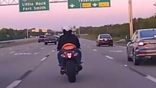 Suzuki Hayabusa leaves Arkansas State Police viciously