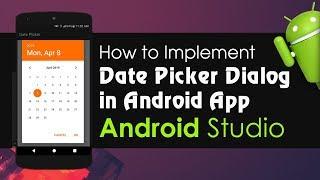 Android Studio - Tutorial How to Implement Date Picker Dialog in Android App