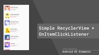 Android - RecyclerView + OnItemClickLIstener (Kotlin Beginner Example) - Part 1 (German/Deutsch)