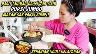 PASTI TAMBAH BENCI & RISIH MAKAN PORSI JUMBO GAK PAKAI SUMPIT ‼️ MENU MEWAH TKW TAIWAN