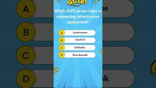 Which AWS service helps in automating infrastructure deployment  #awscloudformation #cloudcomputing