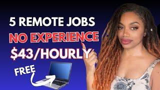 5 BEST No Experience High Pay Work From Home Jobs 2024