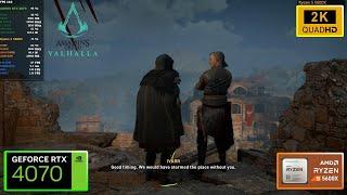 Assassins Creed Valhalla RTX 4070 Ryzen 5 5600X Native 1440p Ultra Settings