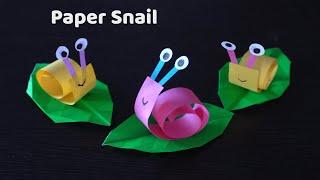 How to make Paper Snail Origami| DIY paper craft snail making video| Paper snail art activity