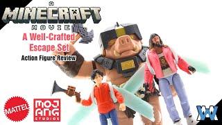 Minecraft Movie Jason Mamoa Figure!! Mattel Minecraft Movie A Well-Crafted Escape Set Figure Review