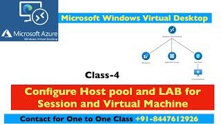 Azure virtual desktop host pool ,multi session , vm setup | Azure AZ140-Certification