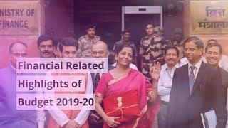 Indian Budget Highlights 2019-20