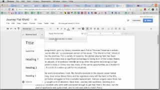 Changing Default Font in Google Docs