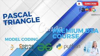 Pascal triangle leetcode python | Pascal Triangle | Leetcode 118