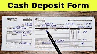 Bank Of Baroda Cash Deposit Form 2024 | Bank Of Baroda New Cash Deposit Form Fill Up | BOB Form