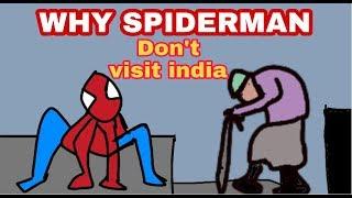 Why spiderman don't visit india | by animated vines of mk