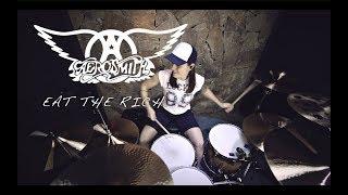 Aerosmith - Eat the Rich (drum cover by Vicky Fates)