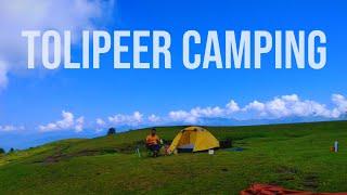 "A Night Above the Clouds at toliper|   Trekking to the Top and Camping in a Lush Meadow| solo camp