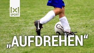 Fußballübung für das „Aufdrehen“ / U10, U11, U12, U13