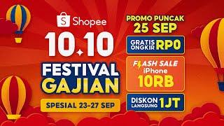 Shopee 10.10 Festival Gajian | Promo Puncak 25 September