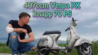 407ccm knapp 70 PS Vespa PX wie fährt sich sowas?!