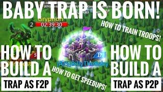 HOW TO BUILD A SOLO TRAP FROM DAY 1 AS F2P OR P2P! - HOW TO TRAIN TROOPS - Lords Mobile Gameplay