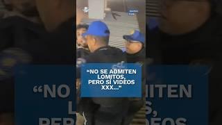 Policías jalonean a un hombre que quería ingresar al Metro con un perrito #shorts