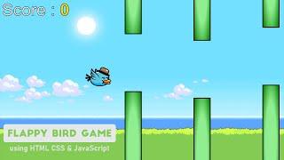 Build a Flappy Bird Game using HTML CSS & JavaScript