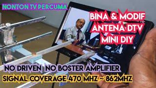 Ubahsuai antena bekas mini tanpa driven & boster amplifiers Nonton mytv percuma.