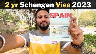 HOW I got 2 yr Spain SCHENGEN Tourist VISA 2023  ? [ BLS process explained for INDIANs ]