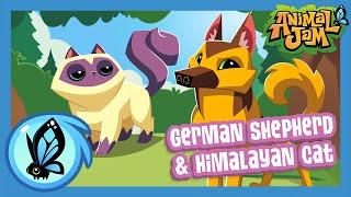 NEW German Shepherd & Himalayan Cat! - Animal Jam