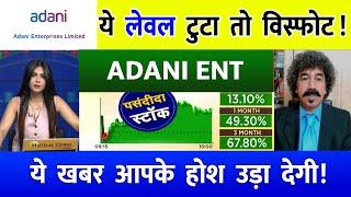 Adani ent target | adani enterprises share news | adani enterprises share analysis | adani share