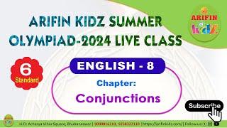 Std-6: ENGLISH-8 (Conjunctions) class by Arifinkidz