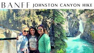 Johnston Canyon Hikes & Waterfalls in Banff! | Upper & Lower Falls Trails | EPIC Waterfalls!