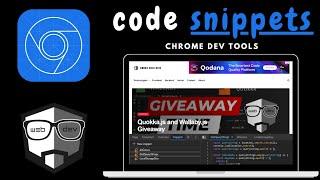 How to use code snippets in DevTools?