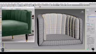 How to create an Armchair in 3D's Max step by step