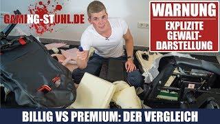 Billig vs. EPIC - Tjorven zerschneidet 2 Gaming Stühle! Der Vergleich