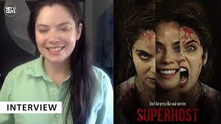 Superhost - Gracie Gillam on her dark & bloody horror film with genre icon Barbara Crampton