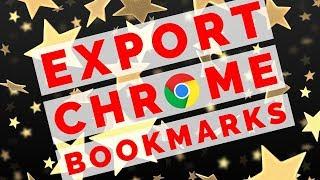 Export Chrome Bookmarks