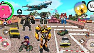 Bumble Bee Build New Robotic Military Base | Rope Hero Vice Town